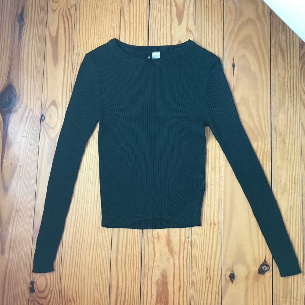 Green Ribbed Shirt - Picture 2 of 6